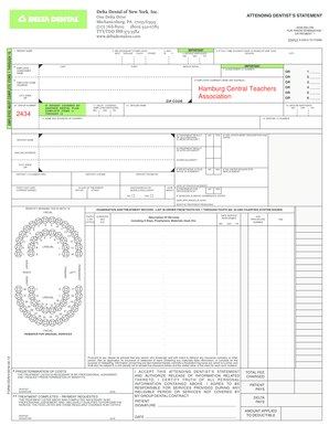 Attending Dentist's Statement
