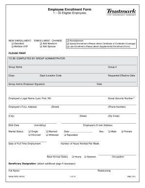 Employee Enrollment Form