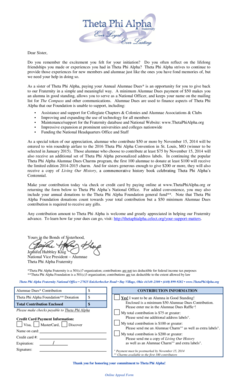 Theta Phi Alpha Alumnae Dues Payment Form