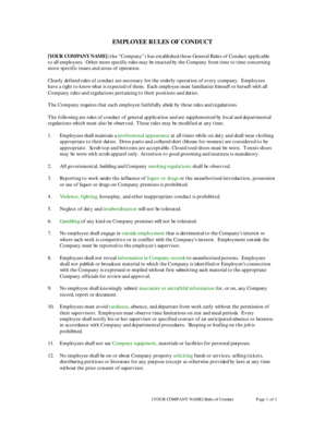 Code of ethics for employees - Employee Rules of Conduct.PDF