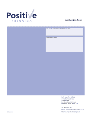 UK Loan Application Form