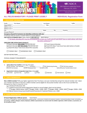 Individual Registration Form