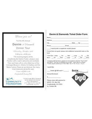 Denim & Diamonds Ticket Order Form - mccf-in