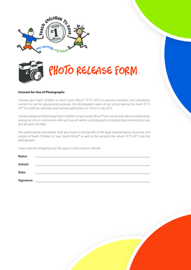 Photo Release Form