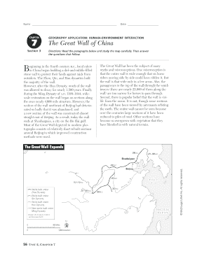 Geography Application: Human-Environment Interaction