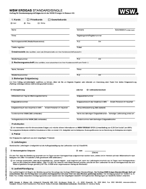 WSW ERDGAS STANDARD/SINGLE