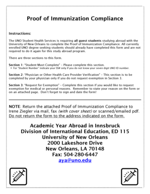 Leave application excel format - The UNO Student Health Services is requiring all guest students studying abroad with the - inst uno