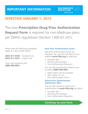 Prescription Drug Prior Authorization Request Form