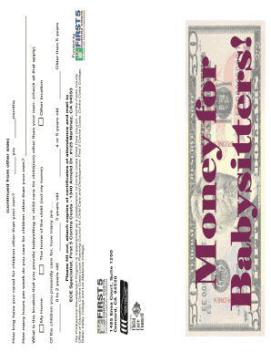 Babysitter Training Reimbursement Form