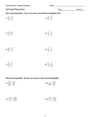 Geometry Proportions Worksheet