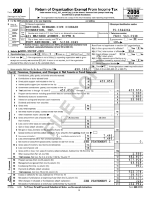 Form 990 Return of Organization Exempt From Income Tax