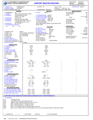 FAA Airport Master Record Form