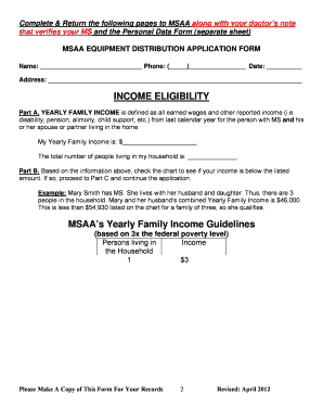 MSAA Equipment Distribution Application
