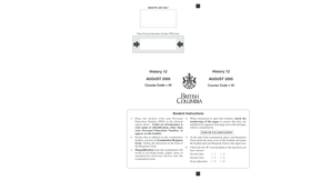 History 12 Provincial Exam