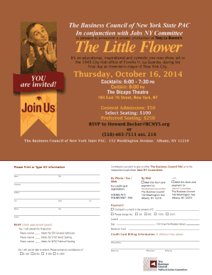 The Business Council PAC Contribution Form