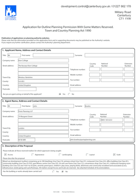Outline Planning Permission Application