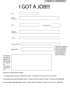 Teacher Certification Application Form