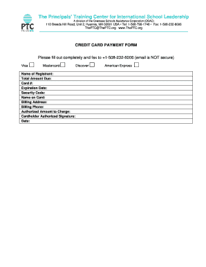 Credit Card Payment Form