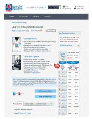 JavaScript for Modern Web Development 4 Days - learningtree