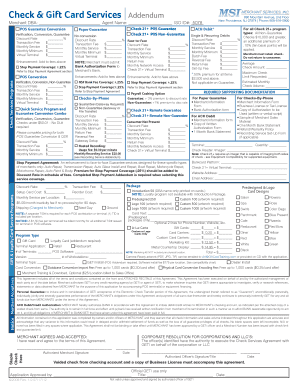 Check Services Agreement