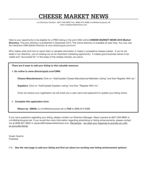 Cheese Market News Directory Application