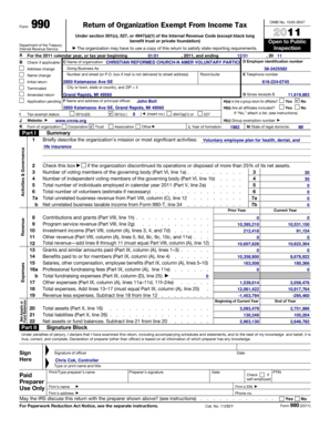 Form 990 Return of Organization Exempt From Income Tax