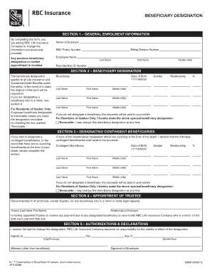 Beneficiary Designation Form