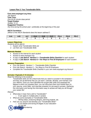 Transferable Skills Checklist