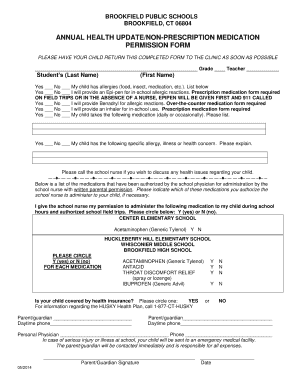 Annual Health Update Form
