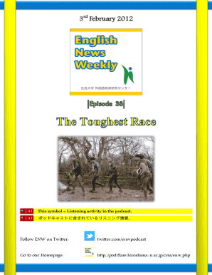 Tough Guy Race Podcast Activity Worksheet