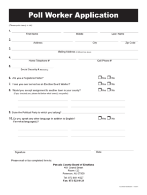 Poll Worker Application