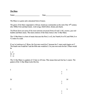 12-Bar Blues Music Assignment