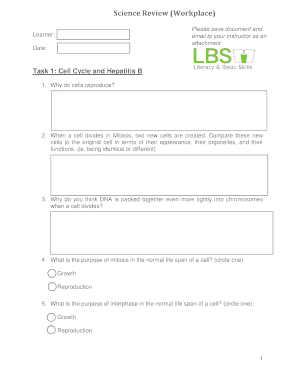 Science Review Workplace