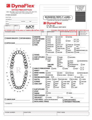 Dynaflex Orthodontic Treatment Request Form