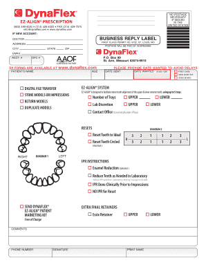 EZ-Align Orthodontic Treatment Form