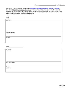 SAT Question of the Day Form