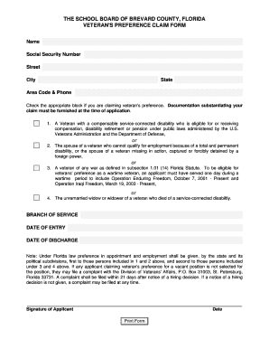 Brevard County School Board Employment Application