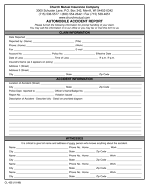 Automobile Accident Report