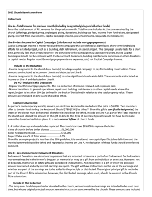 2012 Church Remittance Form