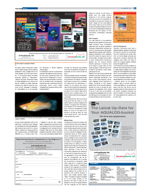 Aqualognews Subscription Form