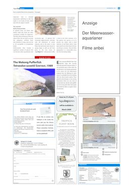 Aqualognews Magazine Subscription Form