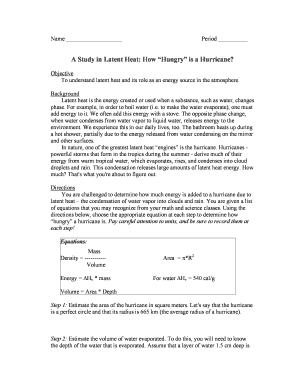 Science Lab Worksheet