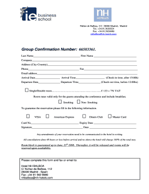 Formulario de Reserva de Hotel