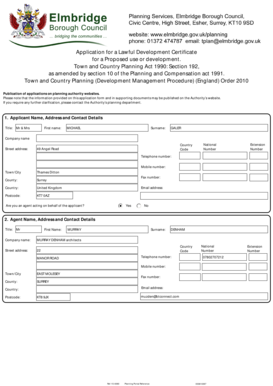 UK Lawful Development Certificate Application