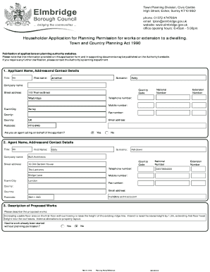 Householder Application for Planning Permission