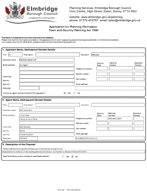 UK Planning Permission Application