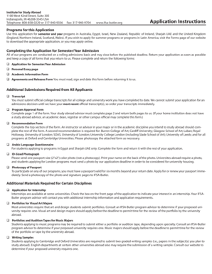 Study Abroad Application Form