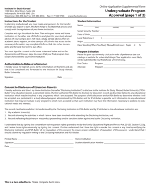 Study Abroad Program Approval Form