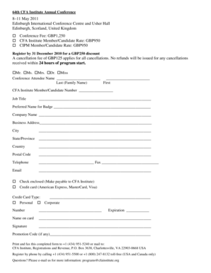 Hotel registration letter - Phone registration form cag - CFA Society of the UK - secure cfauk