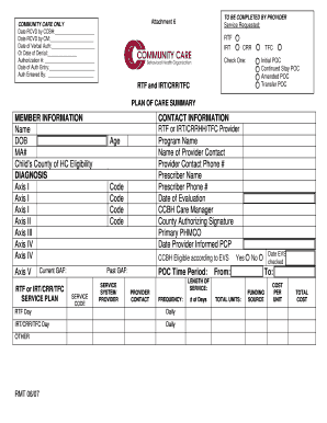 Community Care Service Request Form